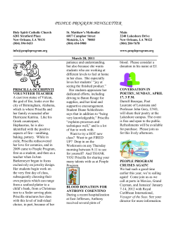 PEOPLE PROGRAM WEST BANK NEWSLETTER