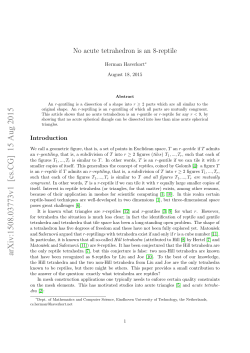 No acute tetrahedron is an 8