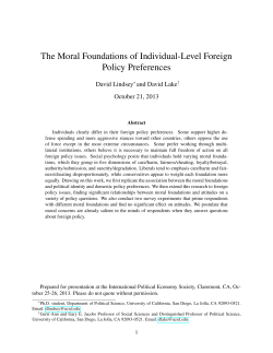 The Moral Foundations of Individual