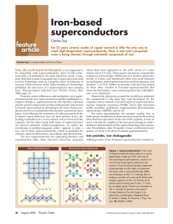 Iron-based superconductors - McMaster Physics and Astronomy