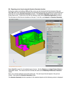 NX - Repairing errors found using the Examine Geometry