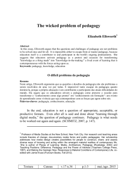 The wicked problem of pedagogy