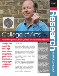 College of Arts - University of Guelph