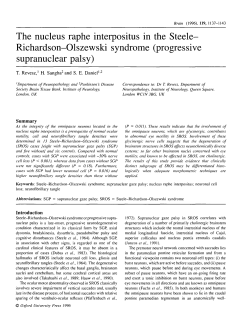 The nucleus raphe interpositus in the Steele