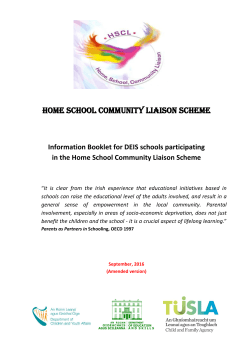HOME SCHOOL COMMUNITY LIAISON Scheme