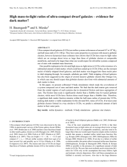 High mass-to-light ratios of ultra-compact dwarf galaxies &ndash; evidence