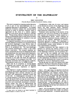 eventration of the diaphragm - Archives of Disease in Childhood