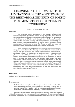 learning to circumvent the limitations of the written-self