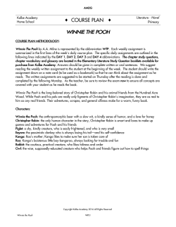 course plan winnie the pooh