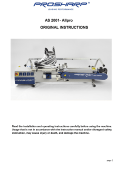 AS 2001- Allpro ORIGINAL INSTRUCTIONS