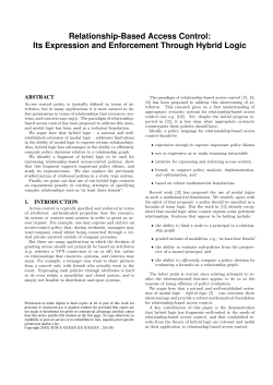 Relationship-Based Access Control: Its Expression and Enforcement