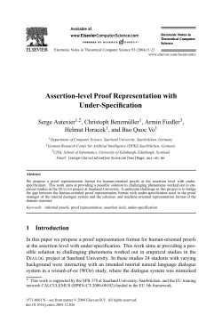 Assertion-level Proof Representation with Under