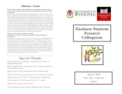 2009 - The University of Winnipeg