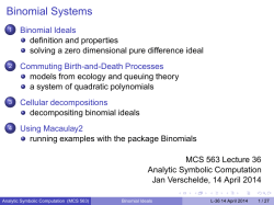 Binomial Ideals
