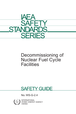 Decommissioning of nuclear fuel cycle facilities