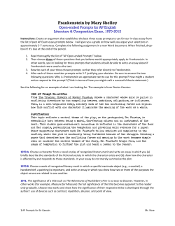 Frankenstein by Mary Shelley