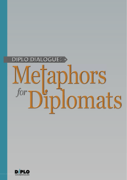 Diplo Dialogue - Metaphors for Diplomats