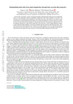 Distinguishing black holes from naked singularities through their