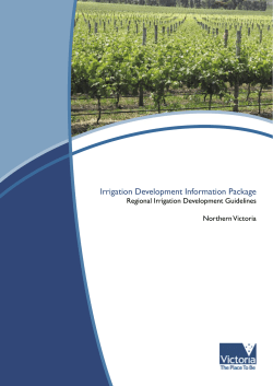 Regional Irrigation Development Guidelines