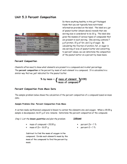 Unit 5.3 Percent Composition