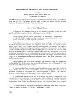 Understanding the Anti-donation Clause: A