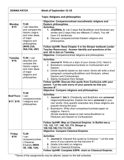 DONNA PATCH Week of September 15