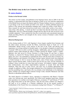 The British Army in the Low Countries, 1813-1814