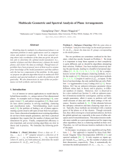 Multiscale Geometric and Spectral Analysis of Plane