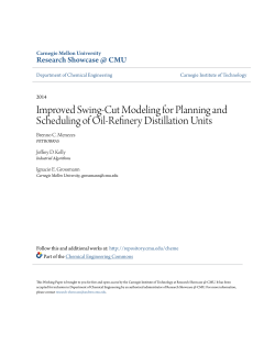 Improved Swing-Cut Modeling for Planning and Scheduling of Oil