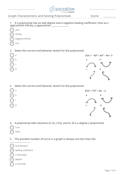 Graph Characteristics Socrative