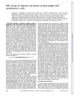 MRI study of regional variations of pharyngeal