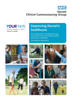 Dorset County Hospital - Opinion Research Services