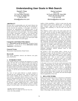 Understanding User Goals in Web Search