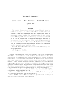 Rational Sunspots&lowast;