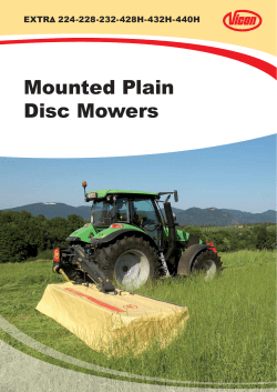 Mounted Plain Disc Mowers