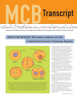 Spring 2009 MCB Transcript