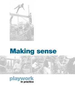 Making Sense: playwork in practice