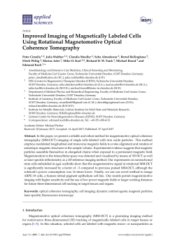 Improved Imaging of Magnetically Labeled Cells Using Rotational
