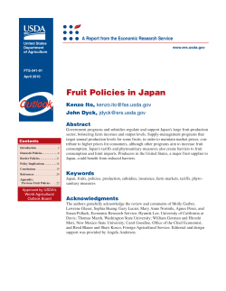 Fruit Policies in Japan