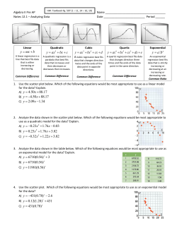 y mx b = + y ax bx c = + + y ax bx cx d = + + + y ax bx