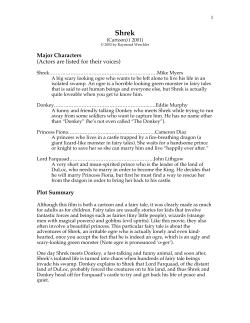 Major Characters (Actors are listed for their voices)