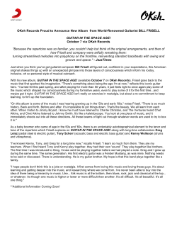 OKeh Records Proud to Announce New Album