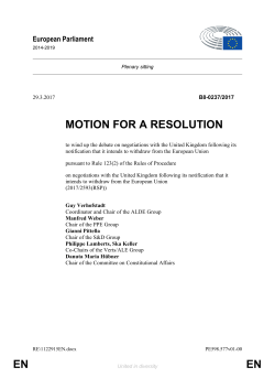 en en motion for a resolution