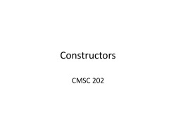 Constructors