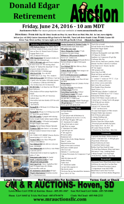 Donald Edgar Retirement