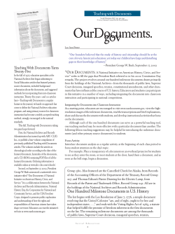 Teaching with Documents - National Council for the Social Studies