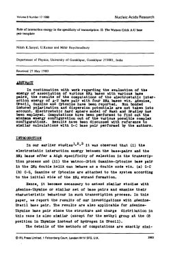 pairs, the results of the computations of the electrostatic Inter