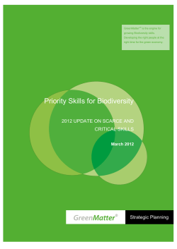 Priority Biodiversity Skills