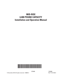 6000MRL - Forward Lift