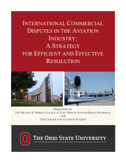 international commercial disputes in the aviation industry